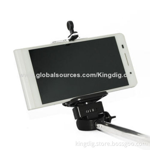Bluetooth extensible monopod for iOS and Android cellphone and pad